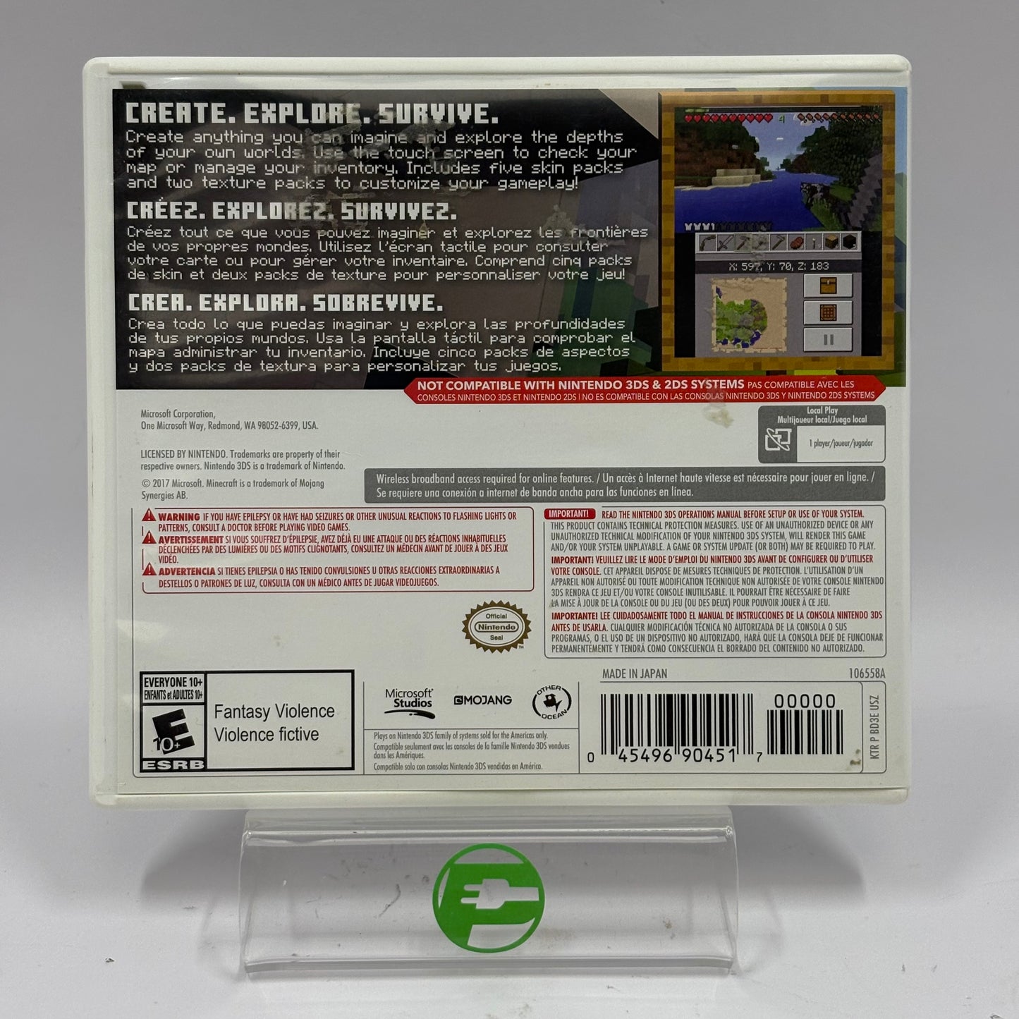 Minecraft New Nintendo 3DS Edition (Nintendo 3DS, 2017)