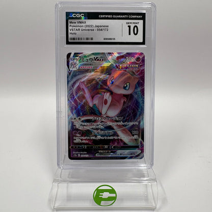 Pokémon TCG VSTAR Universe Mew VMAX #54 Holo Japanese CGC 10 GEM MINT