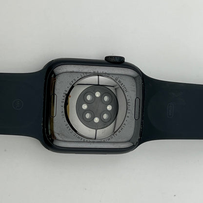 Unlocked Apple Watch Series 8 41MM Blue Aluminum Black Sport Band MNUW3LL/A