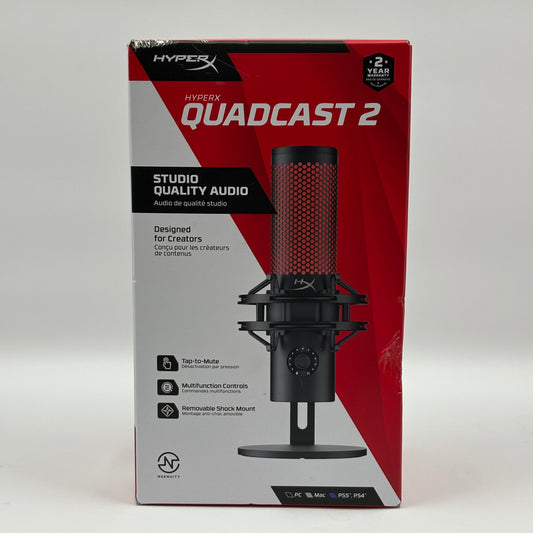New HyperX Quadcast 2 USB Microphone