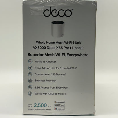 New TP-Link Deco X55 Pro 0150604181 AX3000 Superior Mesh Wi-Fi