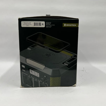 Swiss Tech Kompakt Portable Power Station 33649 200W with Wireless Charging Pad