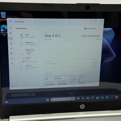 HP Laptop 14-DQ0053NR 14" Pentium Silver N5030 1.1GHz 4GB RAM 128GB SSD