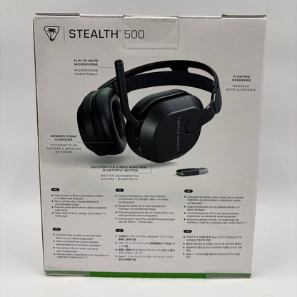 New Turtle Beach Stealth 500 Black TBS-2103-05 Wireless Over-Ear Gaming Headset