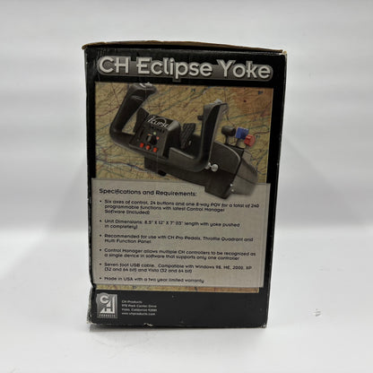CH Products Eclipse Yoke Flight Simulator Control Stick 200-616