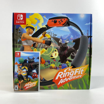 Ring Fit Adventure (Nintendo Switch, 2019) with Ring-Con and Leg Strap