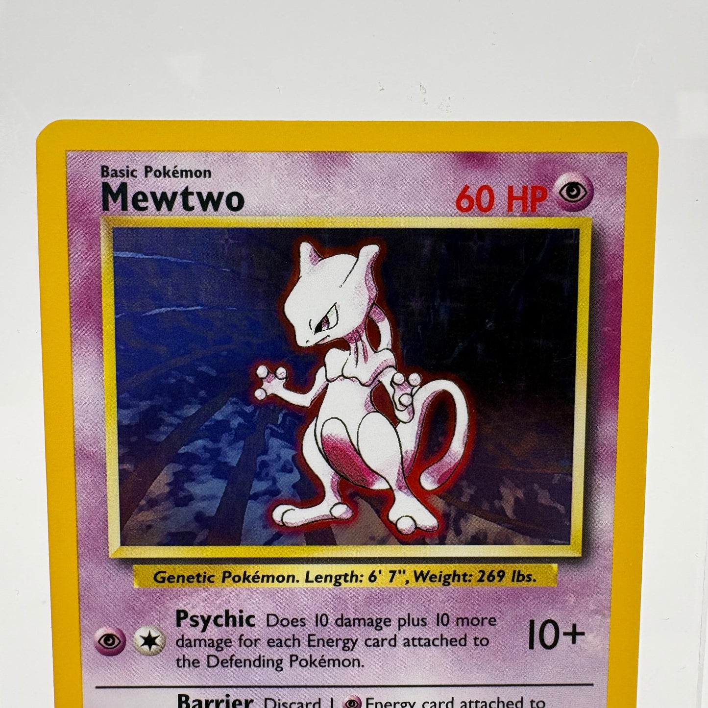 Pokémon TCG Base Set Mewtwo #10 Holo English LP