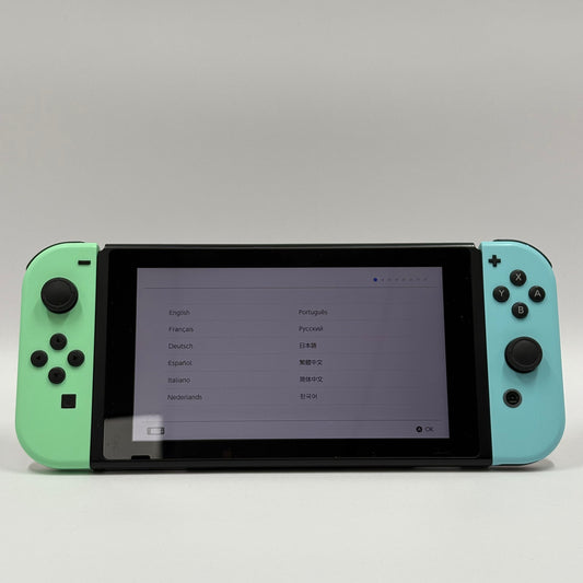 Nintendo Switch v2 Video Game Console HAC-001(-01)  Animal Crossing Edition