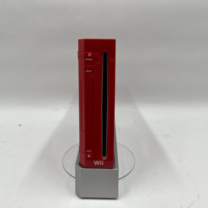 Nintendo Wii Game Console RVL-001 Red 25th Anniversary Edition with Game Disc