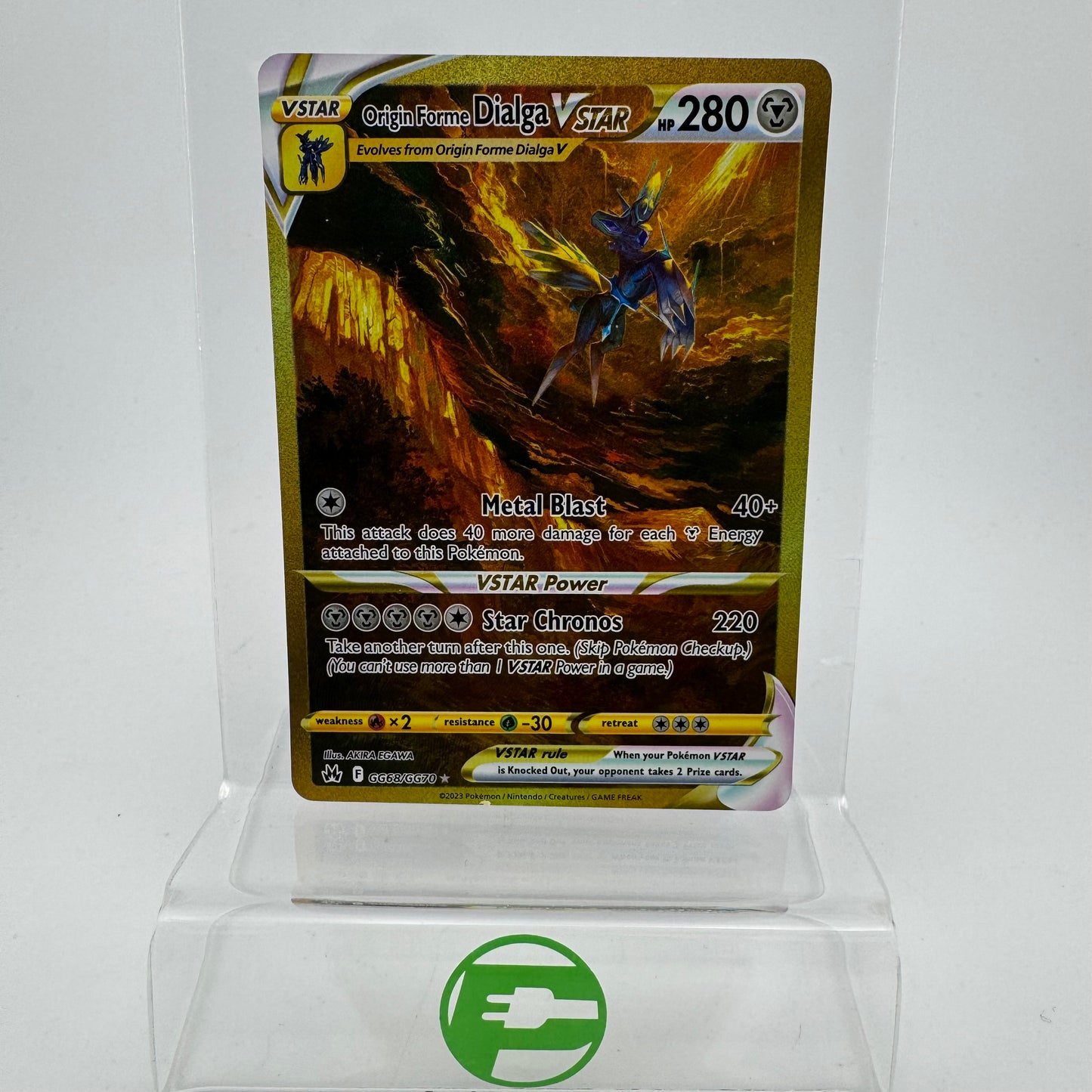 Pokémon TCG Crown Zenith Origin Forme Dialga VSTAR #GG68 Holo English NM