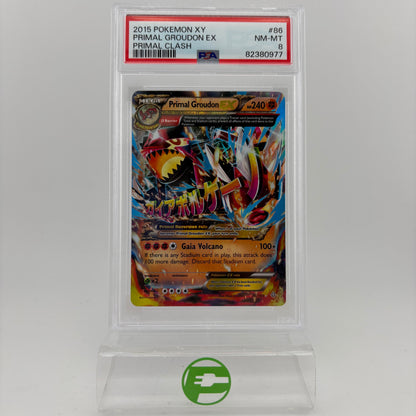 Pokémon TCG Primal Clash Primal Groudon EX #86 English PSA 8