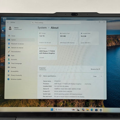 Lenovo ThinkPad E16 Gen 2 16" Ryzen 7 7735HS  3.2GHz 16GB RAM 2TB SSD