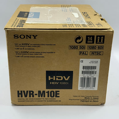 Sony HDV 1080i Digital HD Videocassette Recorder HVR-M10