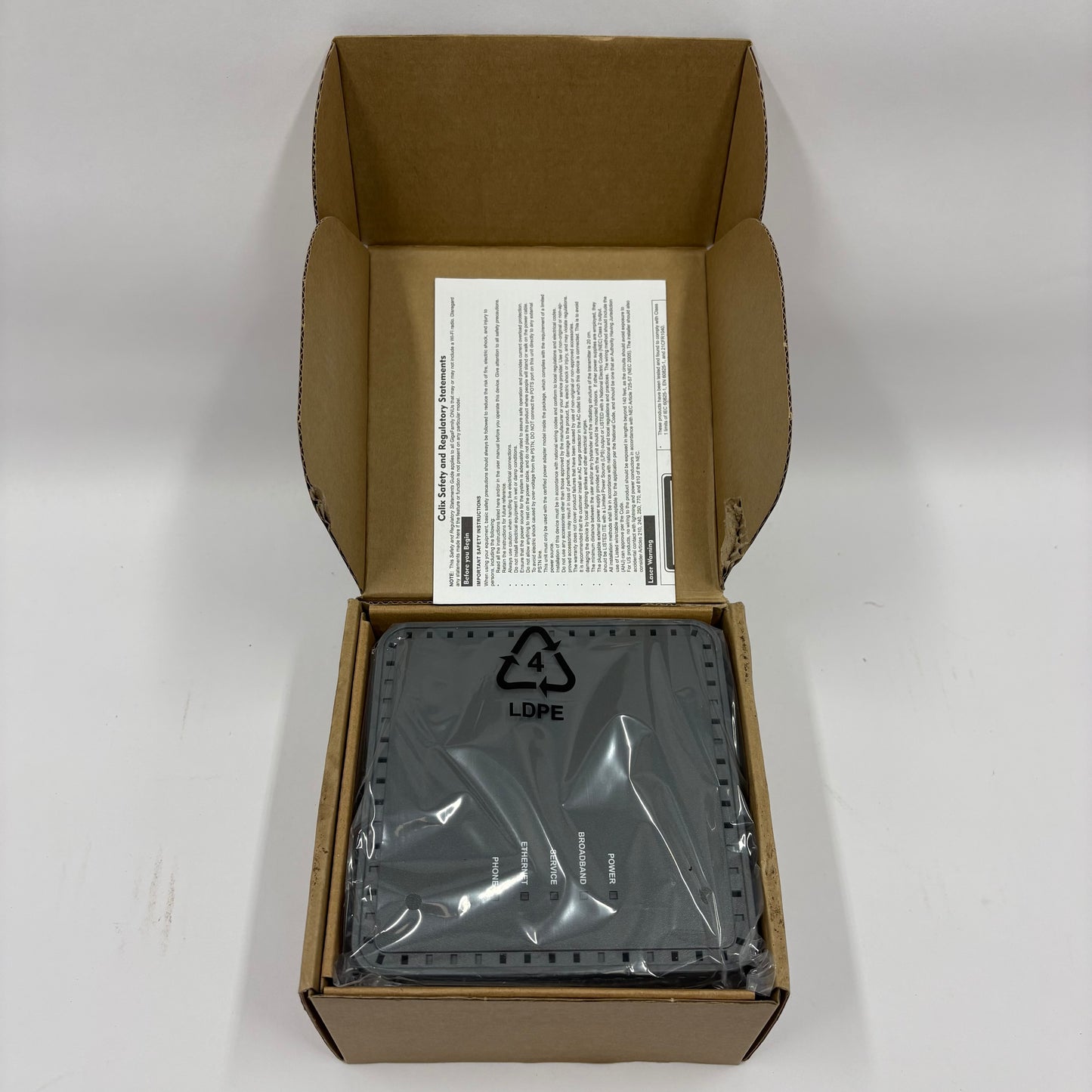 New Calix GigaPoint GP1101X Fiber Optical Network Terminal 100-05857