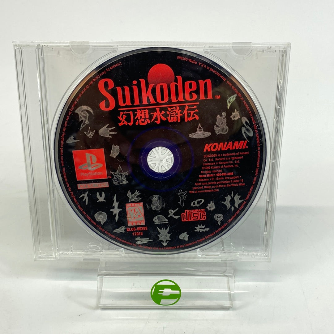 Suikoden (Sony PlayStation 1 PS1, 1996) Disc Only