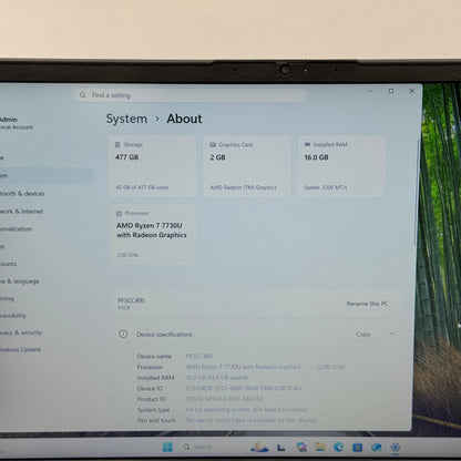 Lenovo V15 G4 83CR 15.6" AMD Ryzen 7 7730u 2.0GHz 16GB RAM 512GB SSD