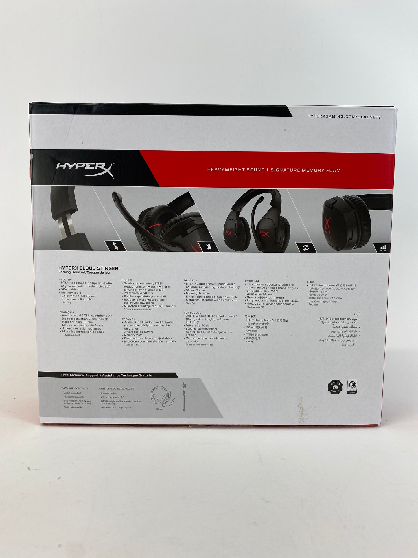 HyperX Cloud Stinger Gaming Headset Black CS004