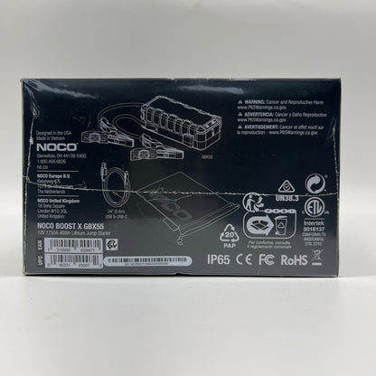 New Noco Boost X 12V 1750A Ultrasafe Jump Starter GBX55