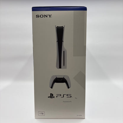 New Sony PlayStation 5 Slim Disc Edition PS5 1TB White Gaming System CFI-2015