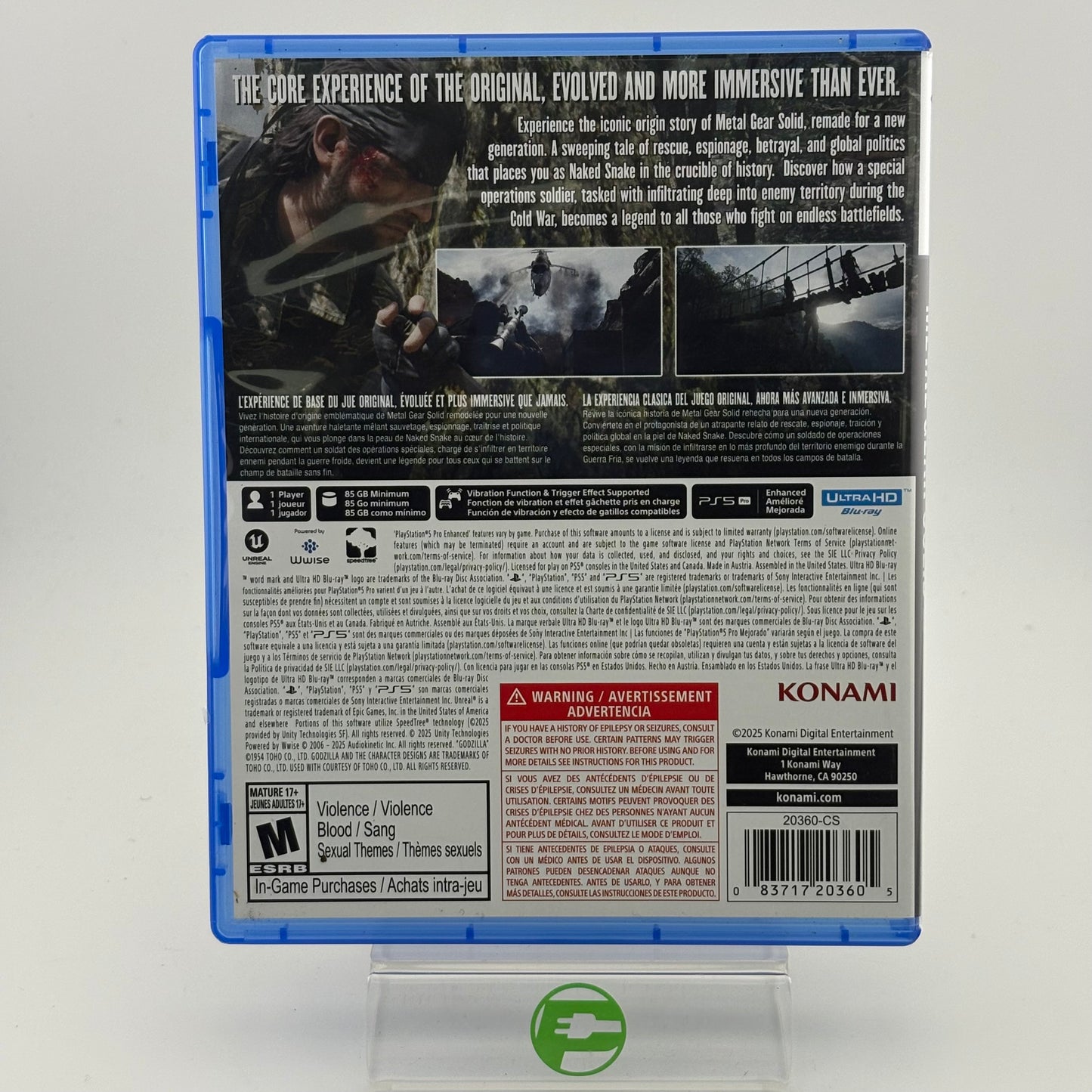 Metal Gear Solid Delta: Snake Eater (Sony PlayStation 5 PS5, 2025)