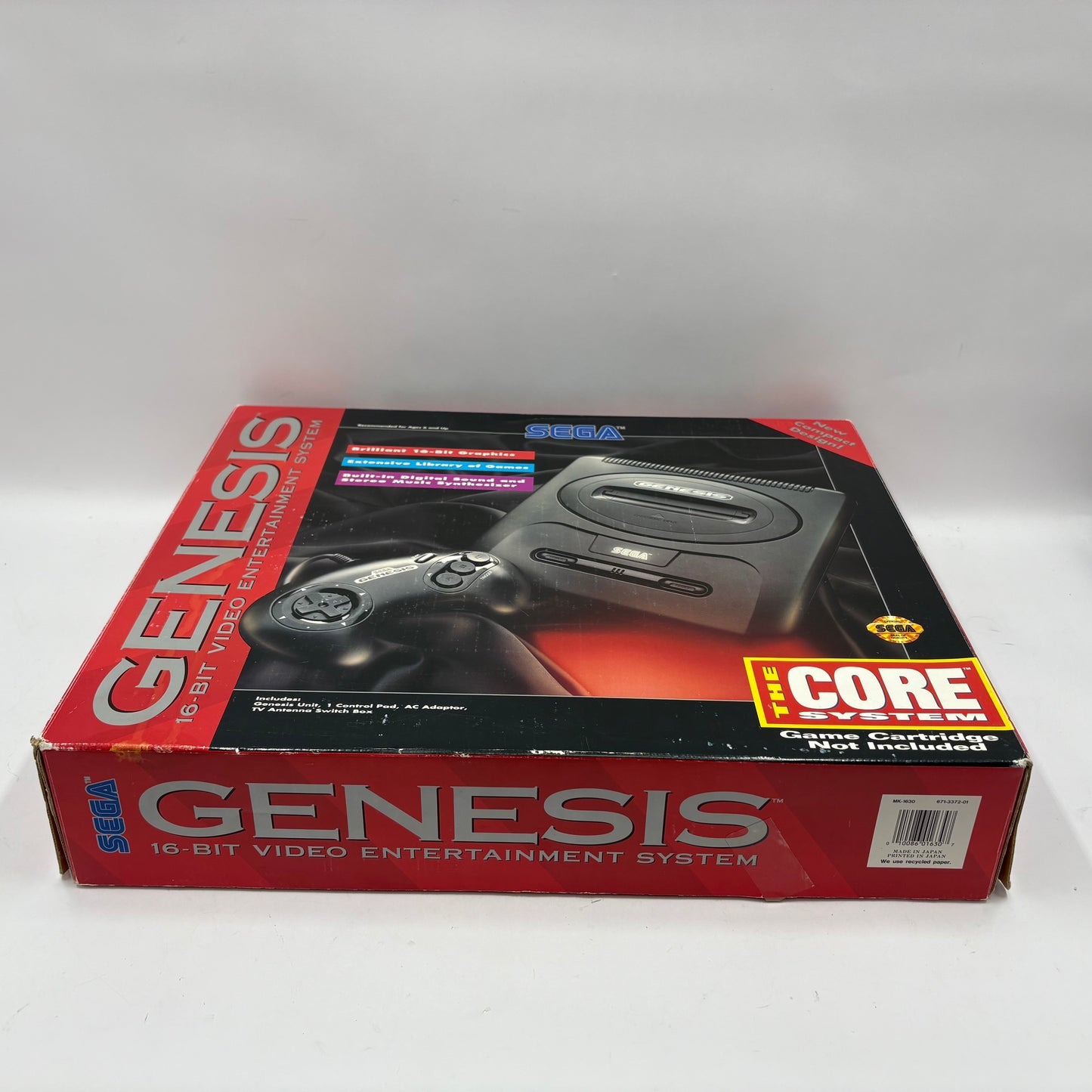Sega Genesis 2 Video Game Console Black MK-1631 with Box