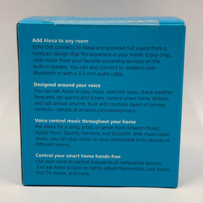 New Amazon Echo Dot 3rd Gen Smart Speaker with Alexa