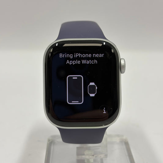 GPS Only Apple Watch Series 11 42MM Silver Aluminum Blue Sport Loop MEW34LW/A