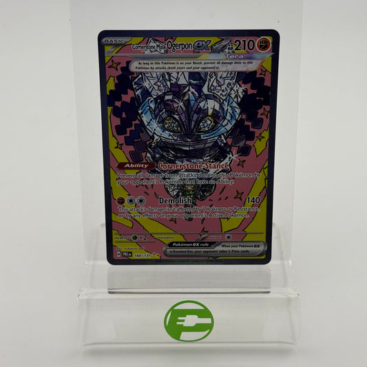 Pokémon TCG Cornerstone Mask Ogerpon EX #160 Prismatic Evolutions Trading Card