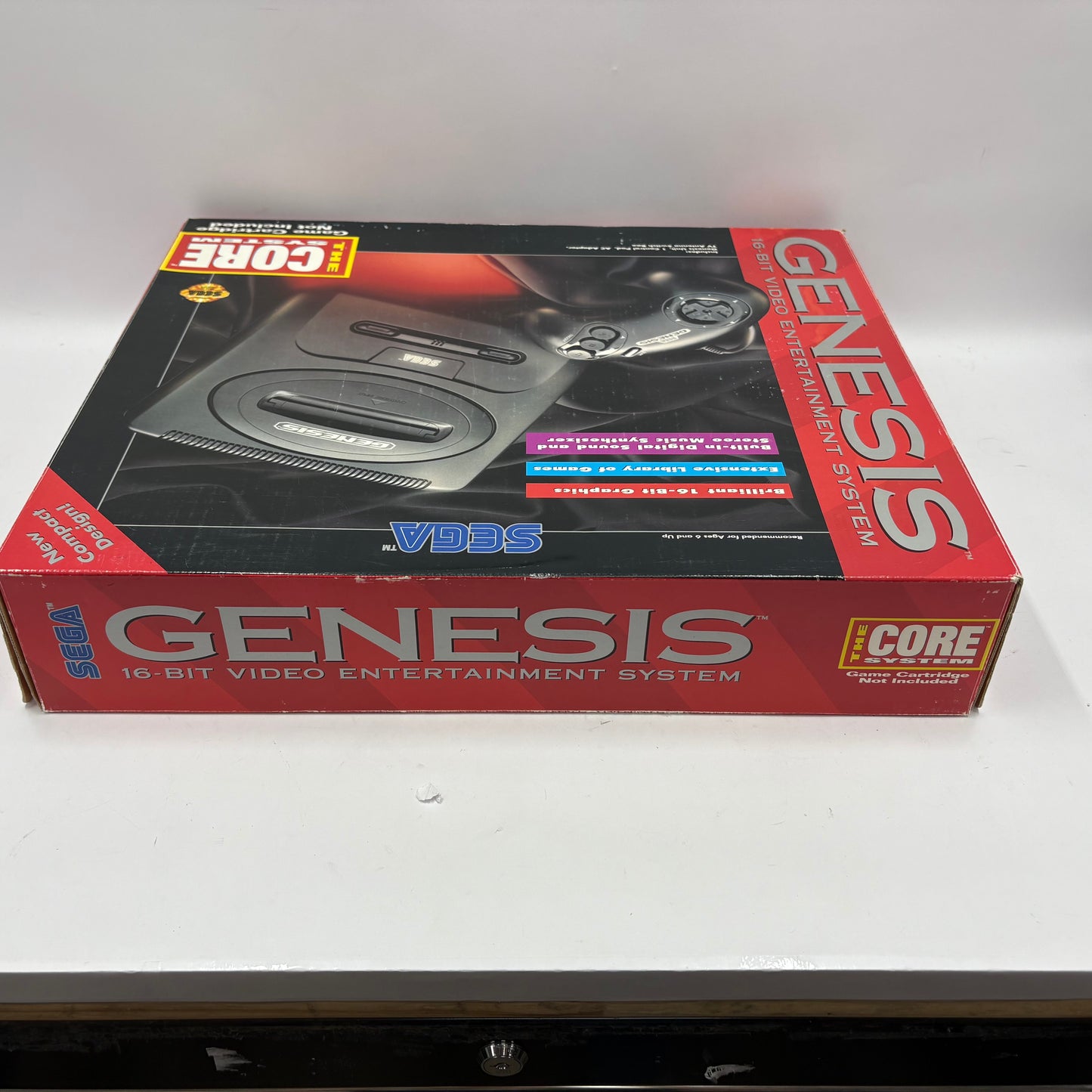 Sega Genesis 2 Video Game Console Black MK-1631 with Box