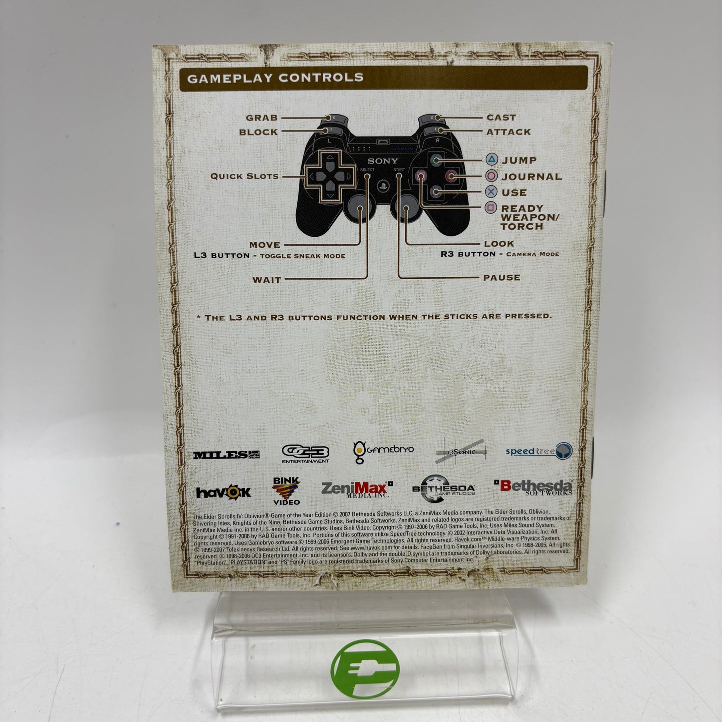 Elder Scrolls IV Oblivion [Game of the Year] (Sony PlayStation 3 PS3, 2007)