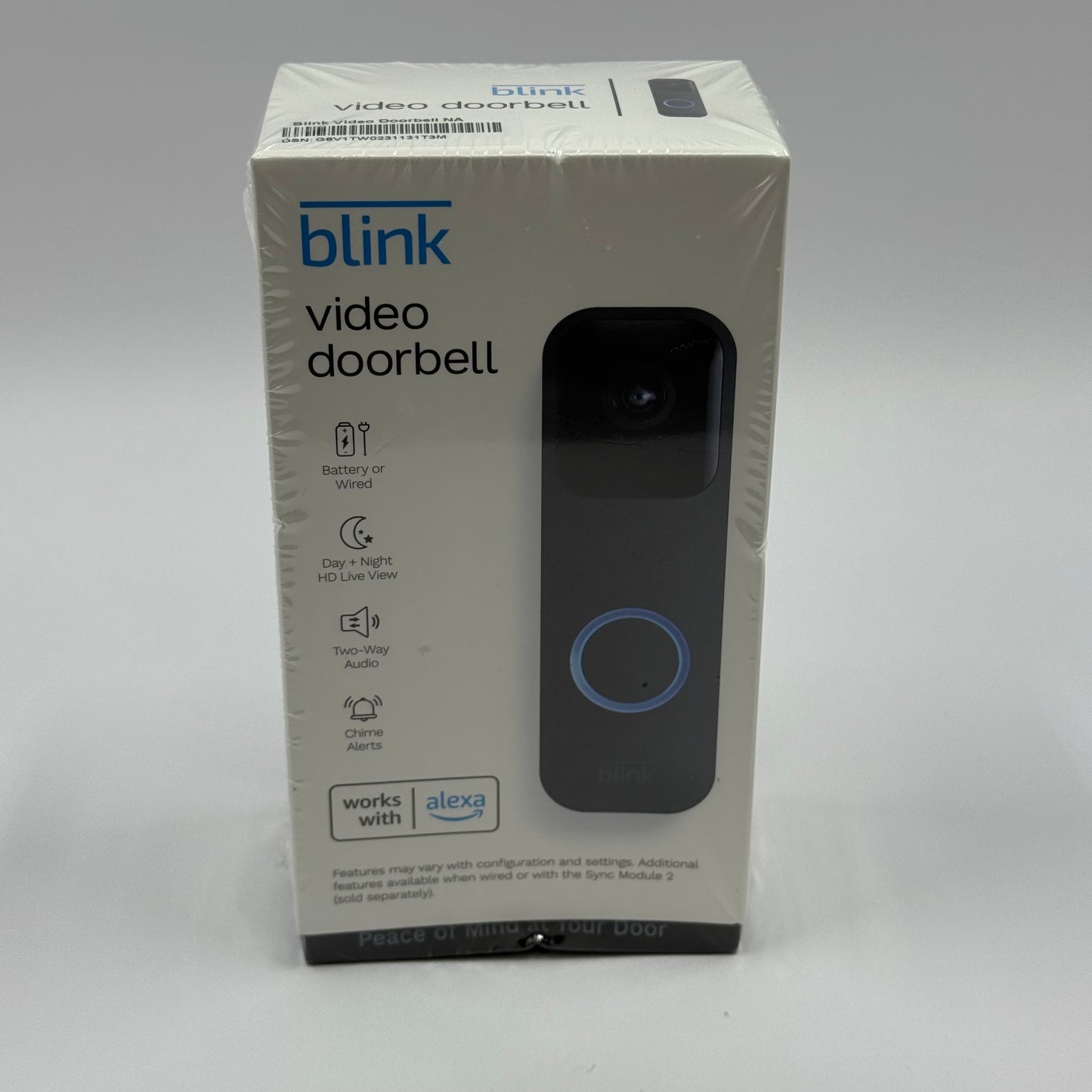 New Blink Video Doorbell Battery Powered Security Camera B08SG2MS3V Unclaimed