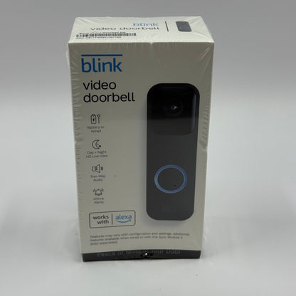 New Blink Video Doorbell Battery Powered Security Camera B08SG2MS3V Unclaimed
