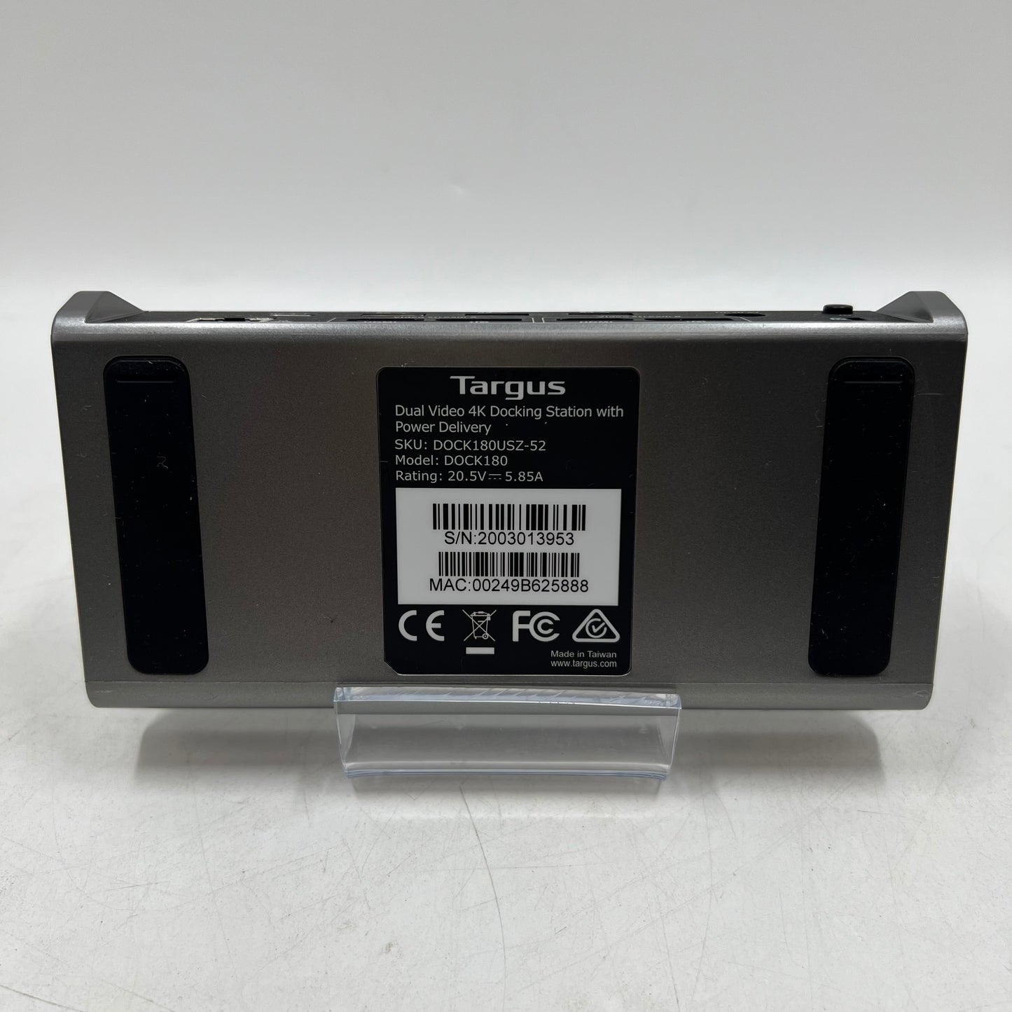 Targus Dual Video 4K Docking Station Dock DOCK180