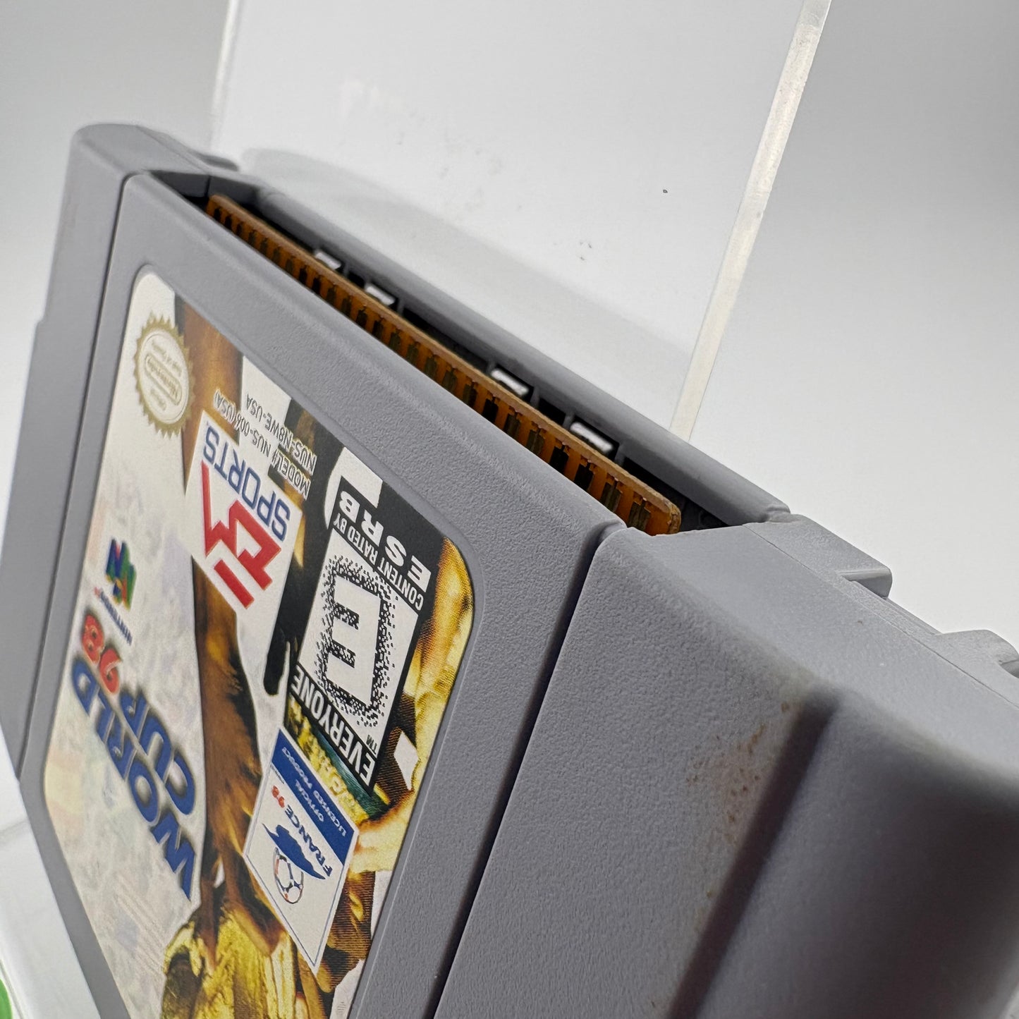 World Cup 98 (Nintendo 64 N64, 1998) Cartridge and Manual