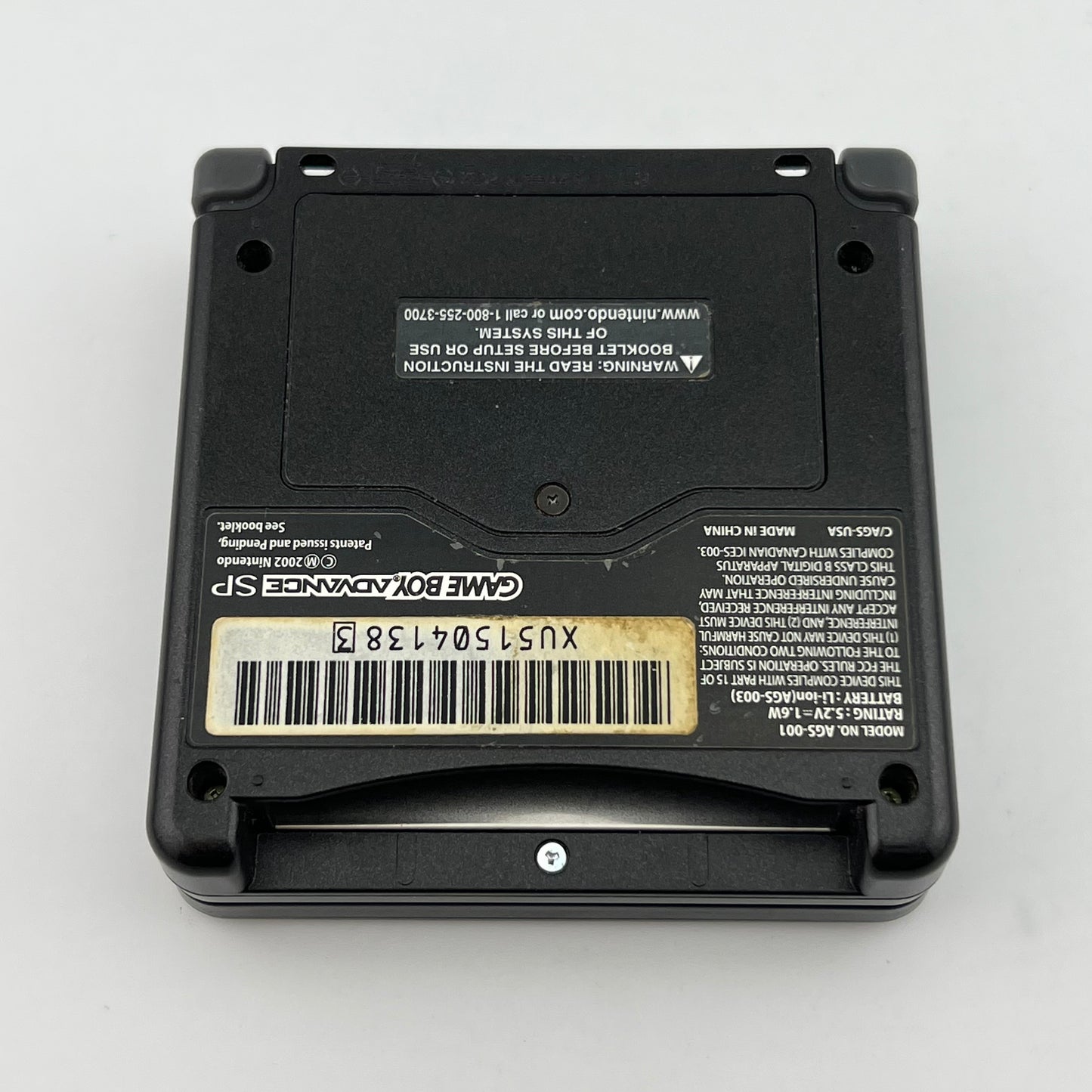 Nintendo Game Boy Advance SP Handheld Game Console AGS-001 Black