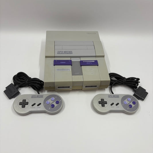 Super Nintendo Entertainment System SNES Video Game Console SNS-001 Gray