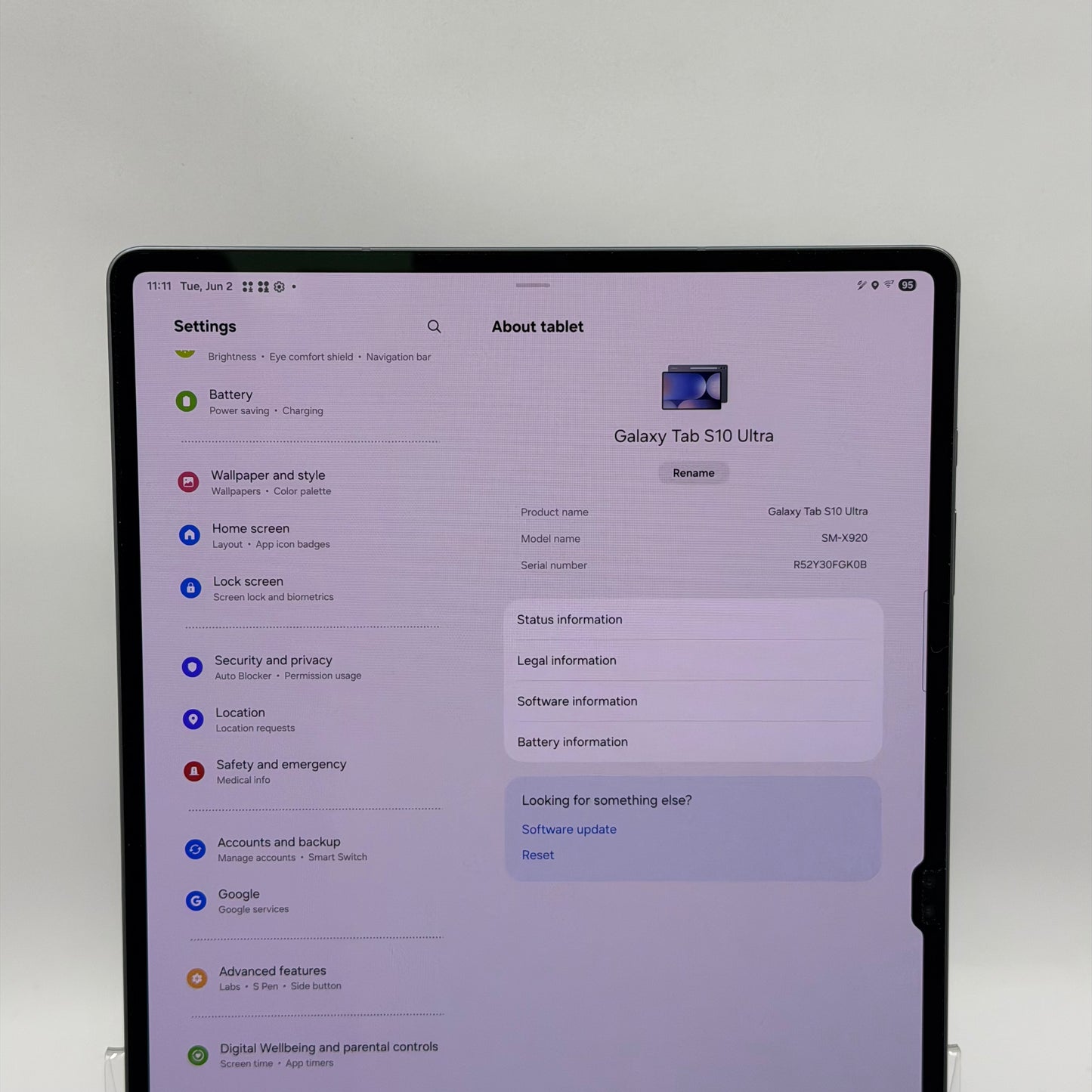 WiFi Only Samsung Galaxy Tab S10 Ultra 14.6" 512GB Graphite SM-X920