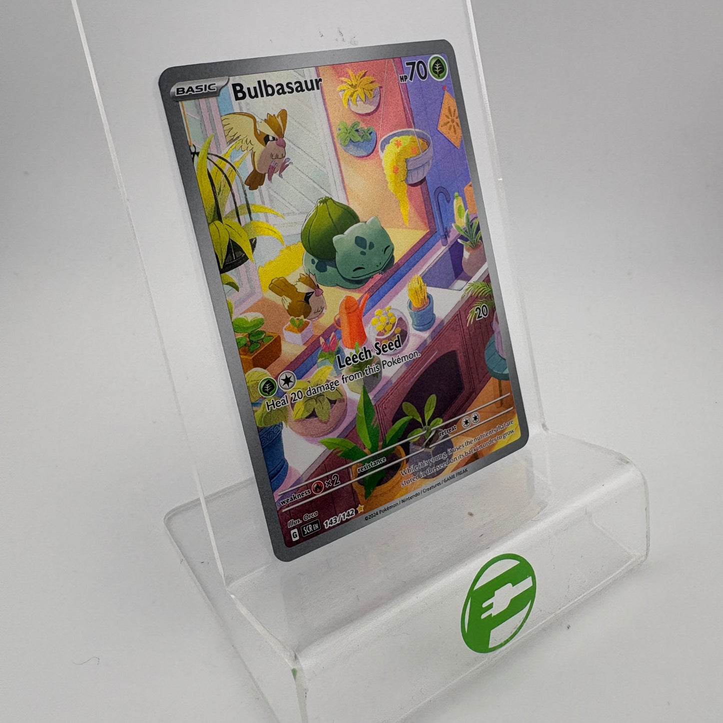 Pokémon TCG Stellar Crown Bulbasaur Pokemon TCG Holo English NM