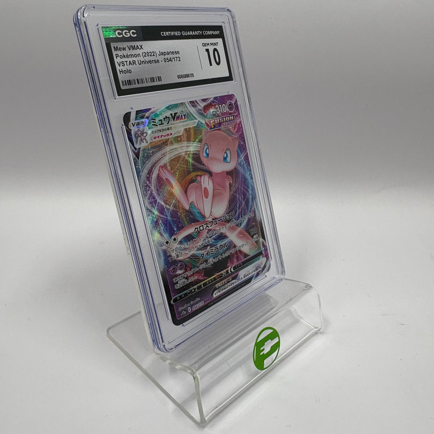 Pokémon TCG VSTAR Universe Mew VMAX #54 Holo Japanese CGC 10 GEM MINT