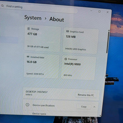 Beelink Mini S N100 800MHz 16GB RAM 512GB SSD
