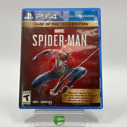 Marvel Spiderman [Game of the Year] (Sony PlayStation 4 PS4, 2019)