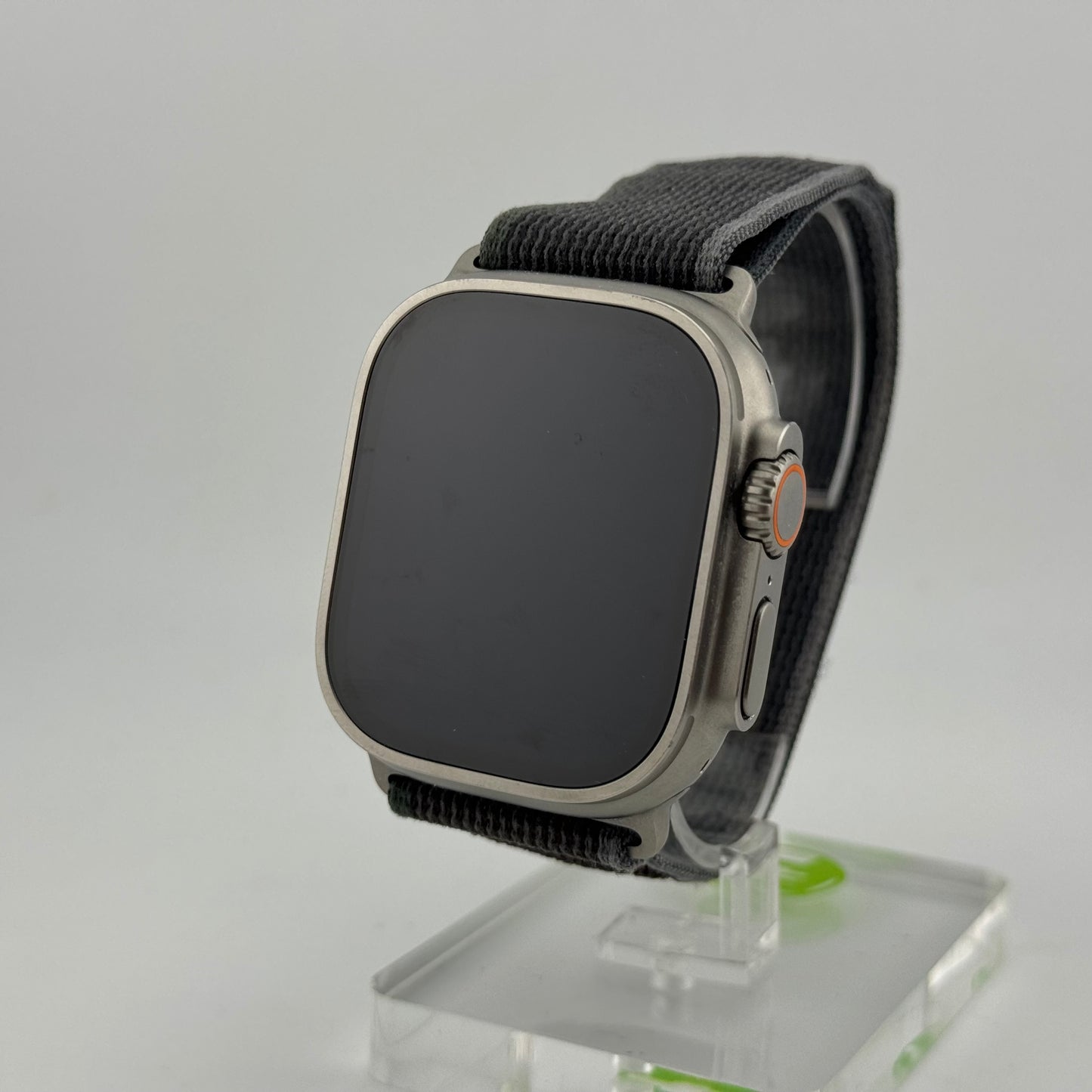 Unlocked Apple Watch Ultra 2 49MM Natural Titanium Green Trail Loop MRF63LL/A