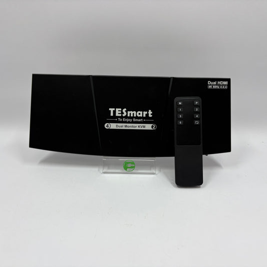 TESmart 2-Way Dual Monitor KVM Switch HKS0402A1U