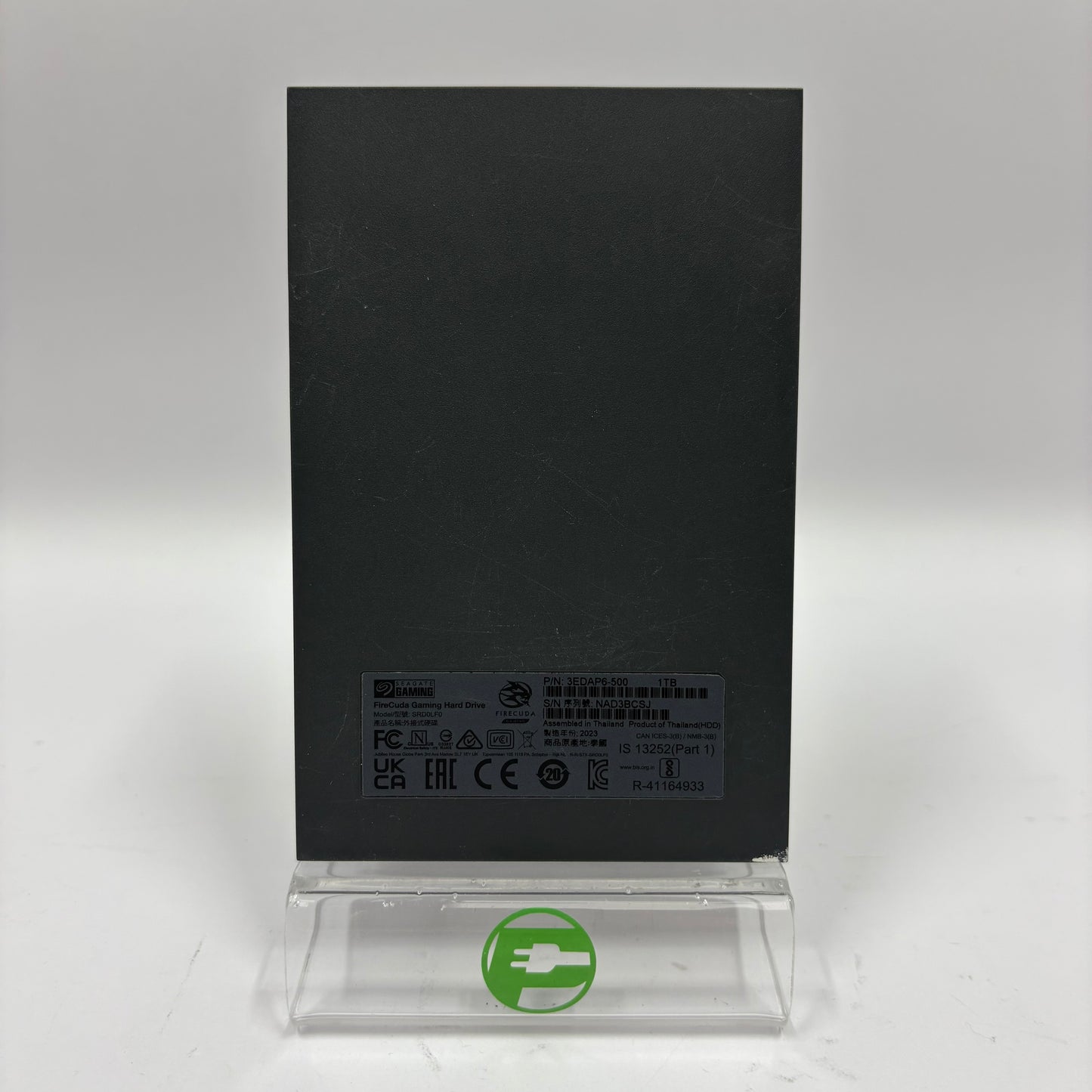 Seagate Portable FireCuda 1TB USB-B to USB-A HDD SRD0LF0 Gaming Drive