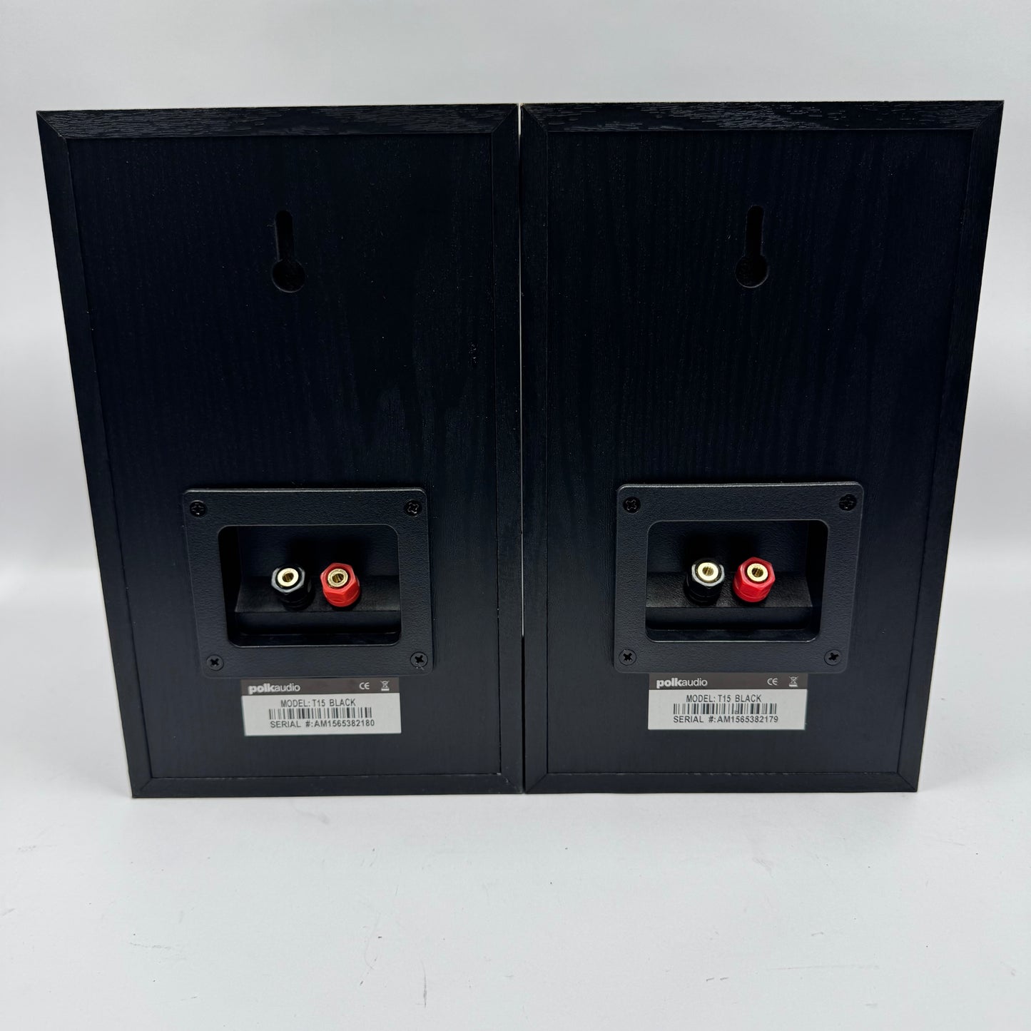 Polk Audio T15 Passive Bookshelf Speakers Black