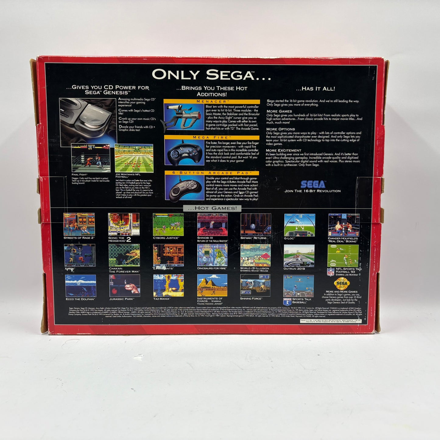 Sega Genesis 2 Video Game Console Black MK-1631 with Box