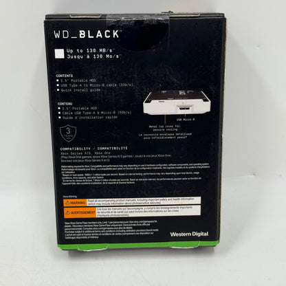 New Western Digital WD Black P10 4TB External Hard Drive WDBA5G0040BBK
