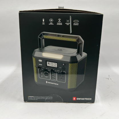 Swiss Tech Kompakt Portable Power Station 33649 200W with Wireless Charging Pad