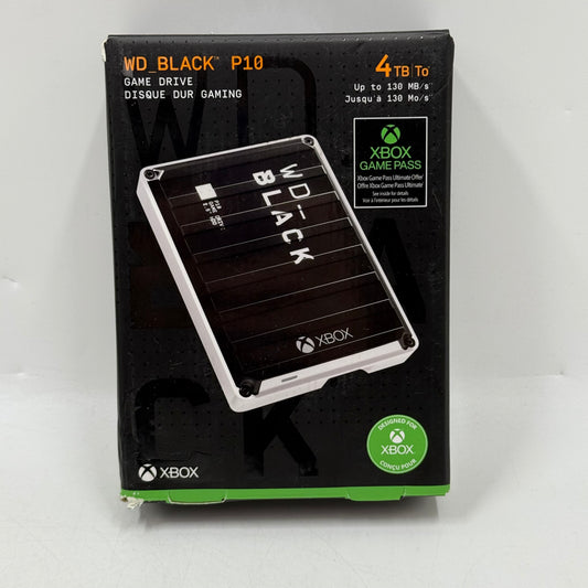 New Western Digital WD Black P10 4TB External Hard Drive WDBA5G0040BBK