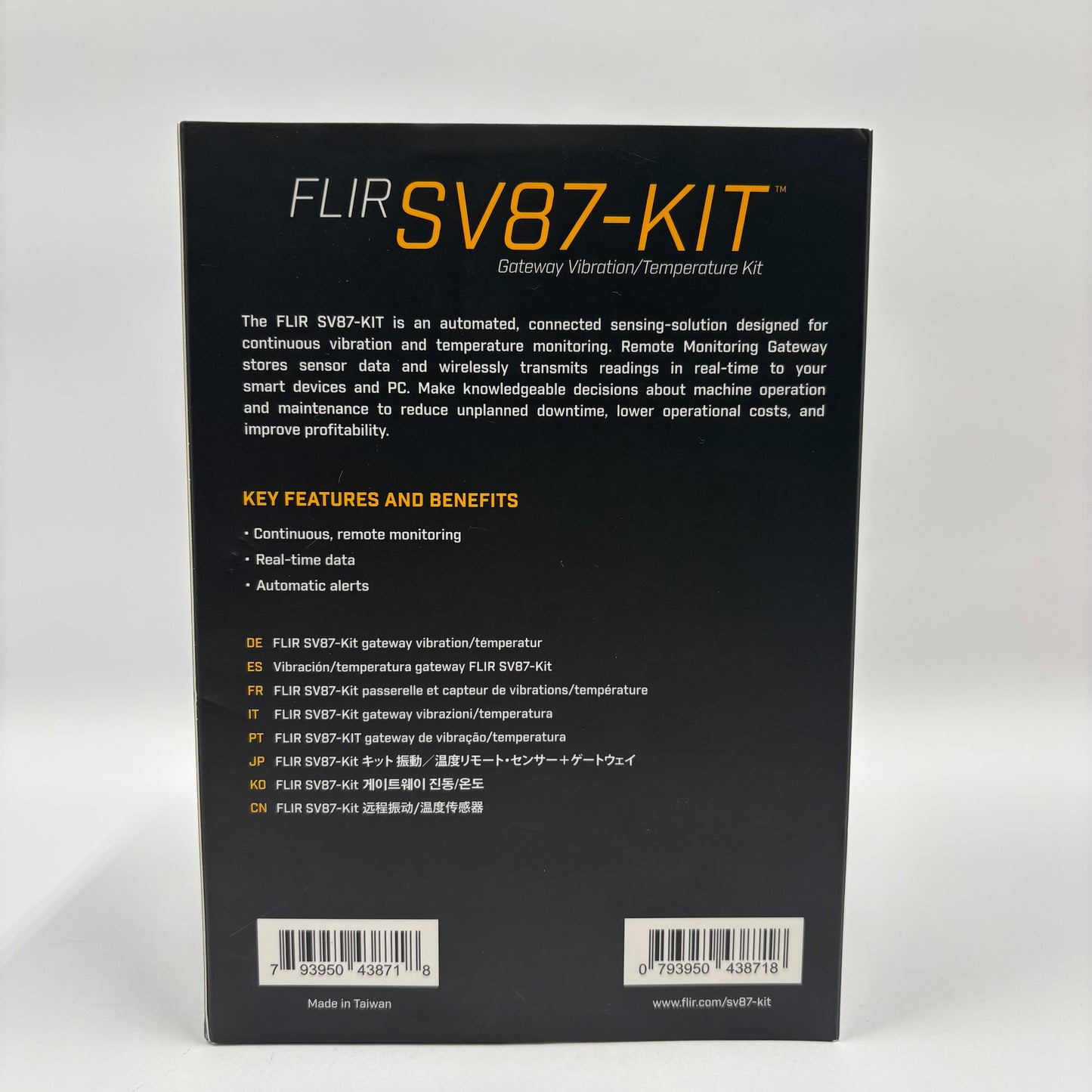 New FLIR SV87-KIT Gateway Vibration Temperature Kit